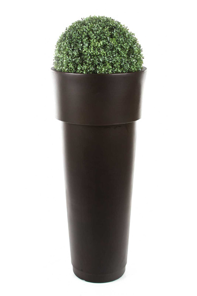 MARCANTONIO 50/120 wysoka donica z rantem ciemno-brązowa ethnic