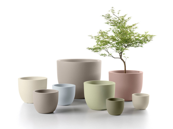 ETRIA 24/20 doniczka okrągła kremowa