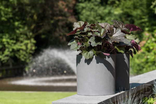 Max L 50/50 donica cylindryczna szara