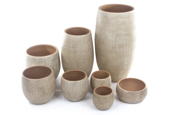 Madeira Vase 39/70 wysoka waza ceramiczna kremowa