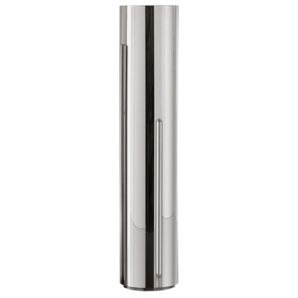 COHIBA SLIM 30/122 wysoka smukła donica cylindryczna stalowa polerowana