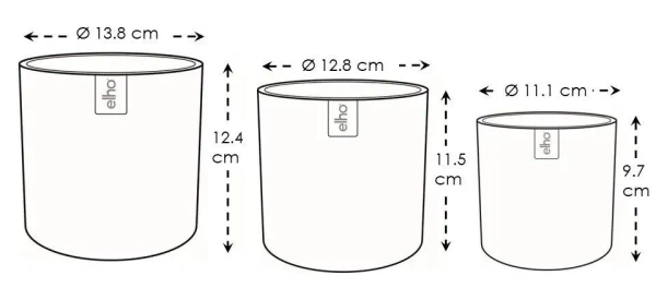 Lex Pott zestaw 3 osłonek 11-14 sky blue