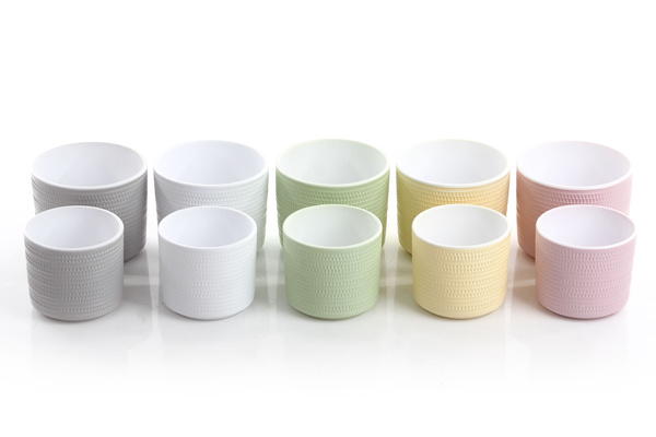 SWING 12,5/11 doniczka cylindryczna jasnoszara