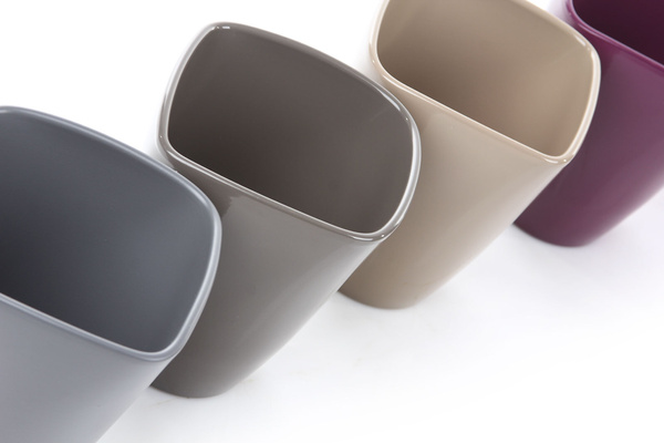 QUARTA ORCHID 13/17 ceramiczna doniczka do storczyków taupe