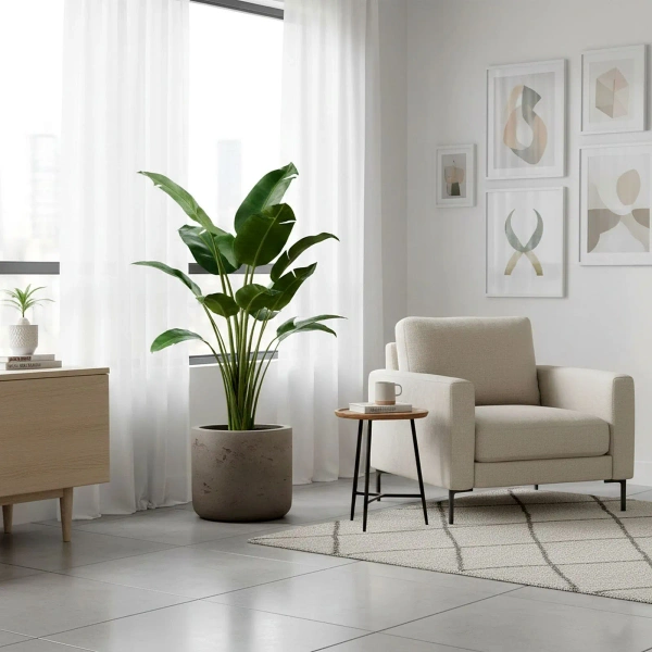 Charlie L 25/24 doniczka okrągła kamienna mocha washed