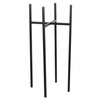 ASCOT 26x26/55 cm czarny stalowy stojak na donice kwietnik