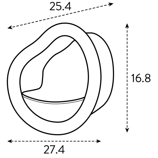 Organic karmnik dla ptaków brązowy chestnut brown