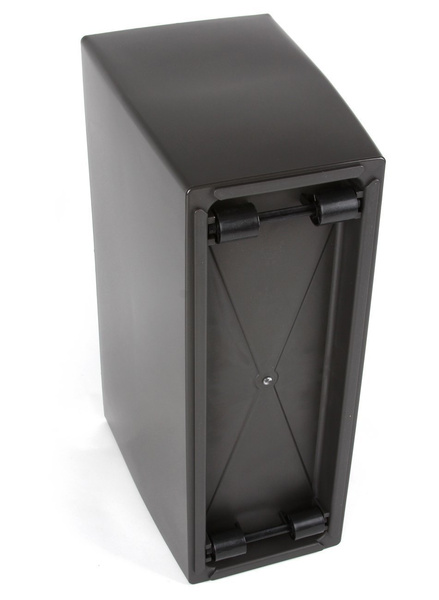 MARBELLA 76x31/45 donica prostokątna na kółkach grafitowa z połyskiem