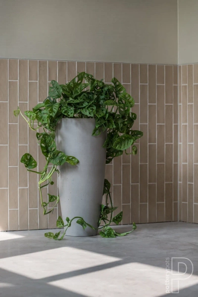 Dax XL 47/100 kamienna wysoka donica taupe