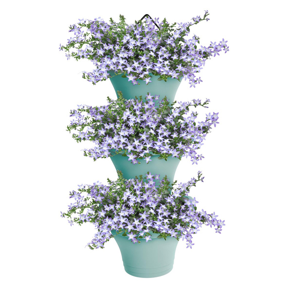 Corsica Vertical Forest doniczki wertykalne na ścianę miętowe 3 sztuki