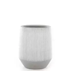 Harith High S 40/48 wysoka donica szara w białe prążki