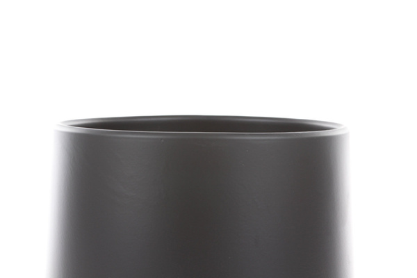 AMBER 28/26 duża ciemnoszara doniczka ceramiczna