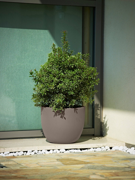 ETRIA 54/44 duża donica okrągła taupe