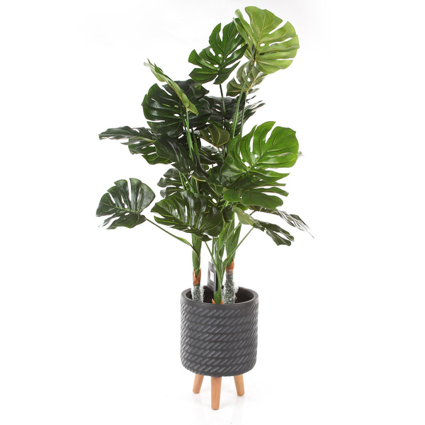 CORDA CYLINDER 30/46 osłonka na drewnianych nóżkach czarna