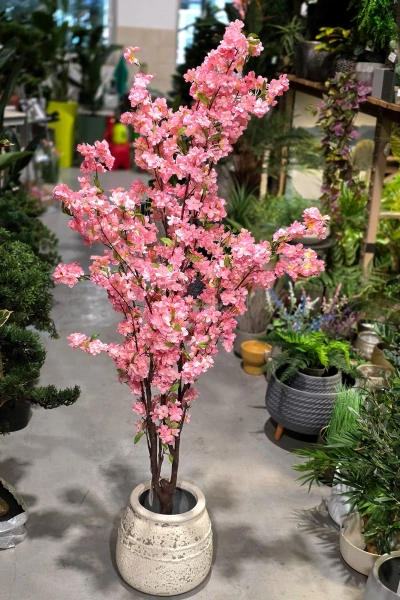 Sztuczne drzewko Wiśnia japońska 175 cm różowa