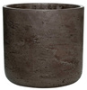 Charlie M 18/17,5 okrągła doniczka kamienna czekoladowa