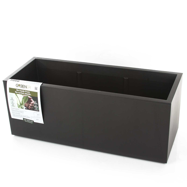 Kebe Casetta 100x40/40 donica prostokątna na kółkach antracytowa