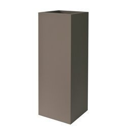 KUBE TOWER 30x30/90 wąska wysoka donica kwadratowa taupe