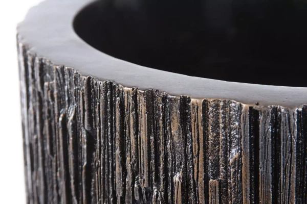 UNIVERSE WATERFALL CYLINDER 23/22 ekskluzywna donica cylindryczna brązowa