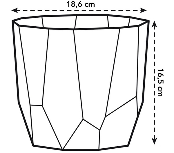 B. For Rock 18 czerwona osłonka designerska geometryczna