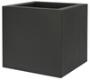 KUBE 30x30/30 doniczka kubik kwadratowa niska grafitowa czarna perła