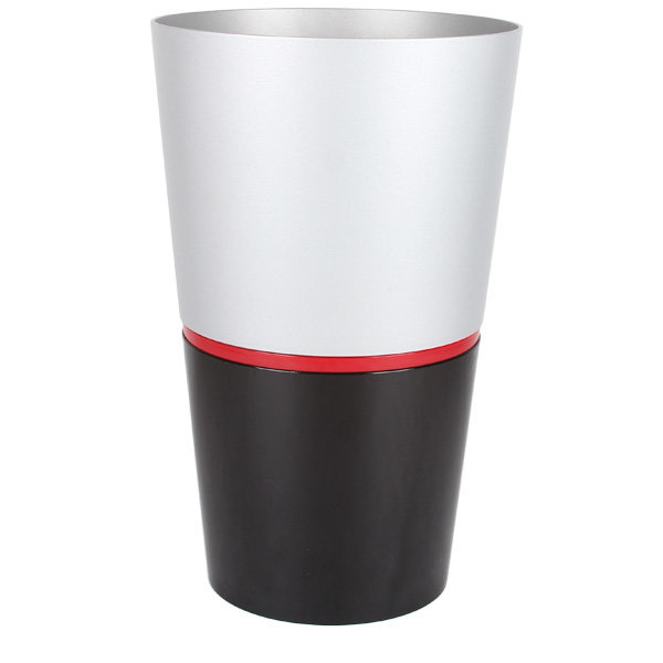 FLORI DUO 42 cm donica okrągła srebrna