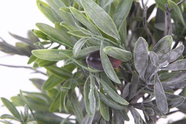 Sztuczna oliwka 36 cm w naturalnej doniczce 7 owoców