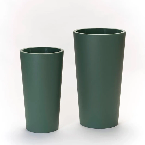 Tuit Raw 33/61 wysoka donica z wkładem zielona sage green