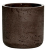 Charlie XS 12/11,5 brązowa doniczka walec kamienna czekoladowa