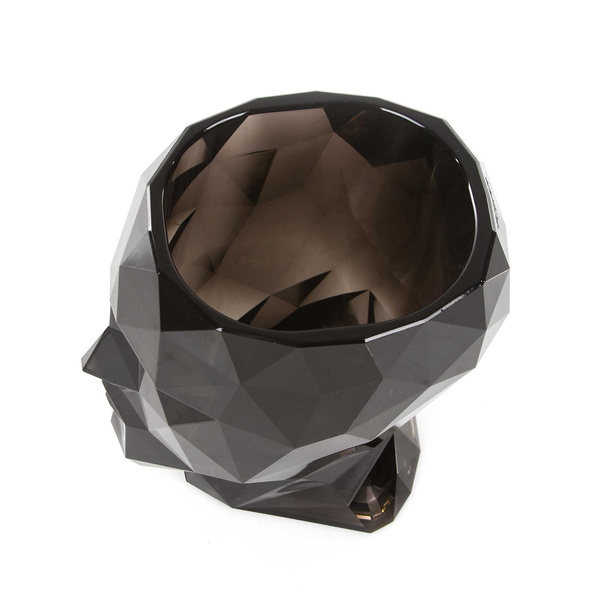 ADAN NANO GLOSSY 13x17/18 doniczka głowa designerska przydymiona transparent