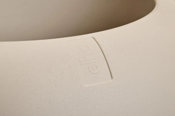 Amber Roll High 43/58 designerska donica wysoka beżowa