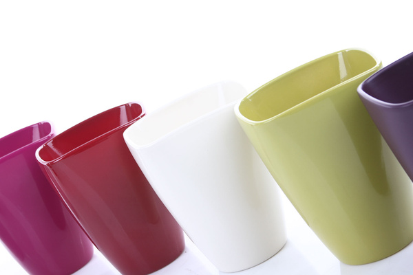 QUARTA ORCHID 13/17 ceramiczna doniczka do storczyków czerwona