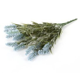 Sztuczna Lawenda 44 cm 14 pędów błękitna