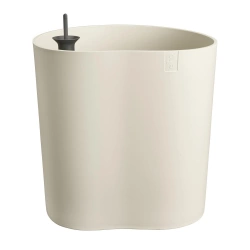 Eden Aquacare Medium 40 biała designerska donica linen white system samonawadniający