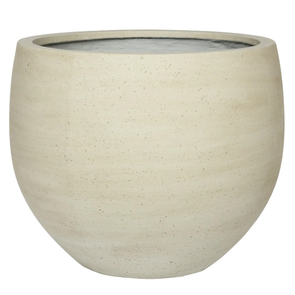 Mini Orb L 32/27 kulista donica kamienna beżowa beige washed