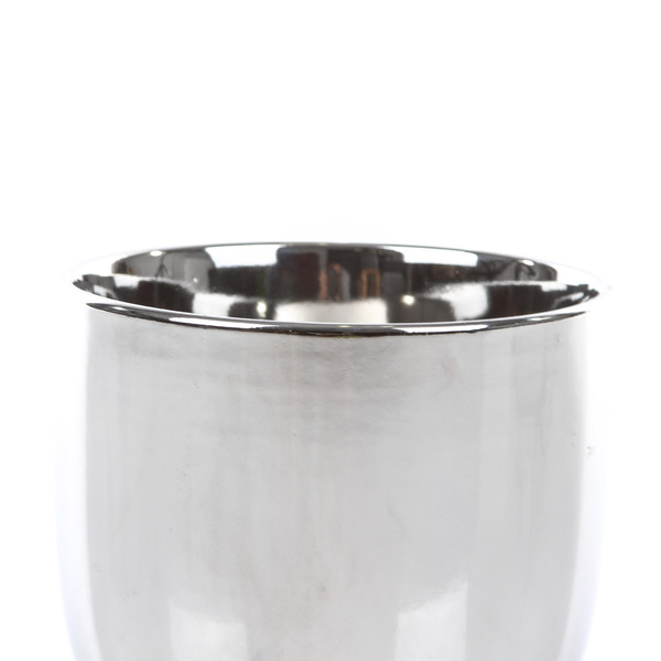 CHAZ 13/12 doniczka chromowana srebrna