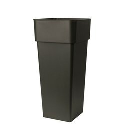 DUO Quadro 38x38/80 donica wysoka kwadratowa z wkładem antracytowa