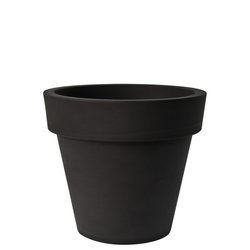 IKON 50/44 donica grafitowa okrągła z rantem czarna perła