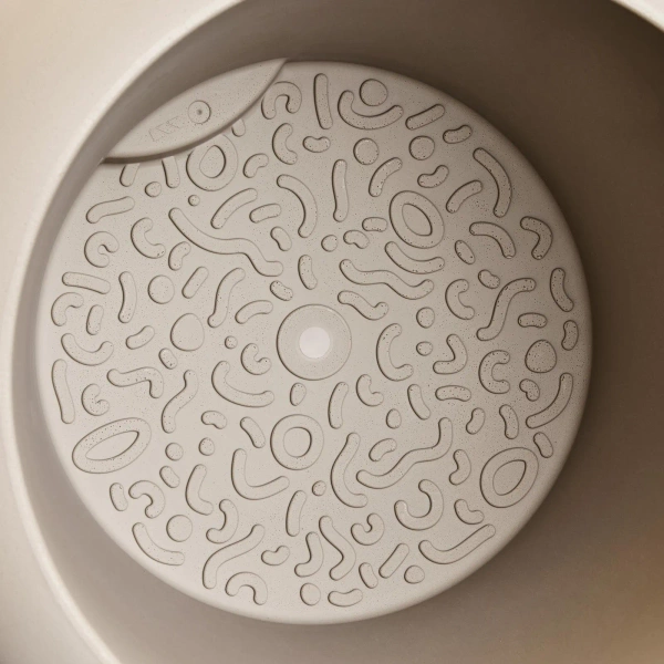 Amber Roll Low 43/40 besignerska donica beżowa balanced beige