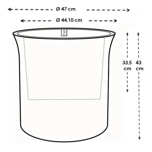 June Tulip 47/43 śliwkowa donica do ogrodu vintage plum