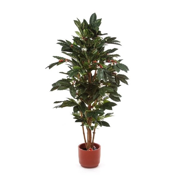 Sztuczne drzewko Kawy 150 cm 471 liści z owocami