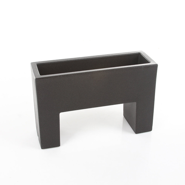 MURO NANO 25x8/16 designerska doniczka prostokątna grafitowa