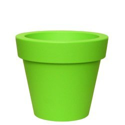 MINI IKON 20/17,5 doniczka z rantem okrągła zielona / green