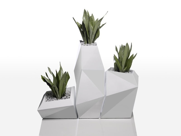 FAZ VONDOM 66x55/70 wysoka donica designerska biała