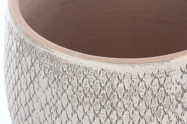 Madeira 32/32 duża kremowa osłonka ceramiczna kula