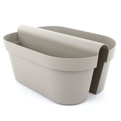 BE-UP CASSETTA 50x33/20 podłużna doniczka dwustronna wisząca piaskowa