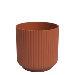 Luna 18/17 ryflowana osłonka ceramiczna terakota