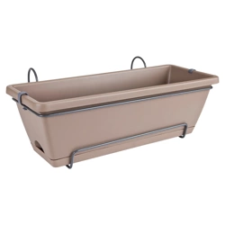 Barcelona Elho 50x29/21 doniczka balkonowa wisząca podłużna taupe