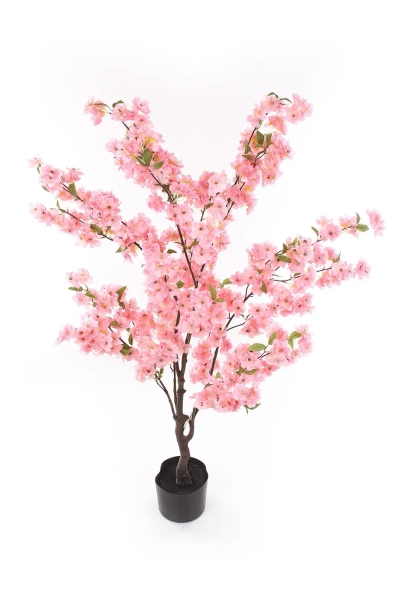 Sztuczna wiśnia japońska z różowymi kwiatami drzewko 135 cm