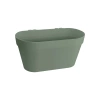 Loft Green Wall Duo 28x13/15 podłużna doniczka balkonowa pistacjowa Elho